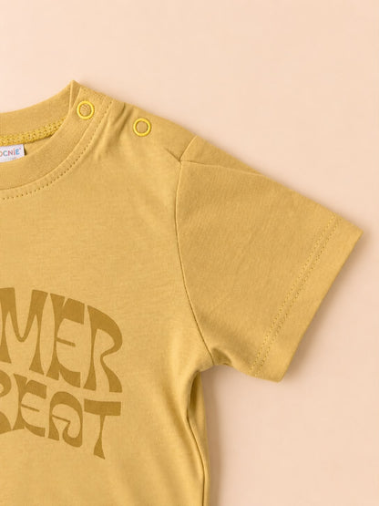 Summer Retreat Baskılı Çizgili Şortlu Bastien Takım