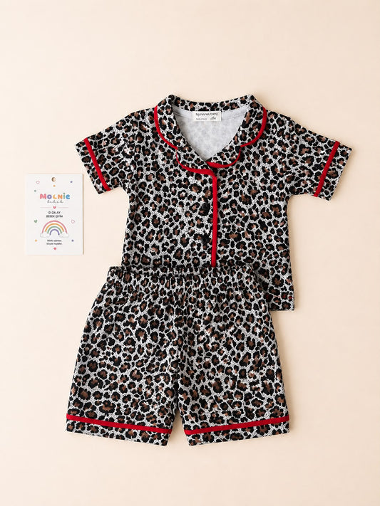 Leopar Biyeli Magnus Pijama Takım