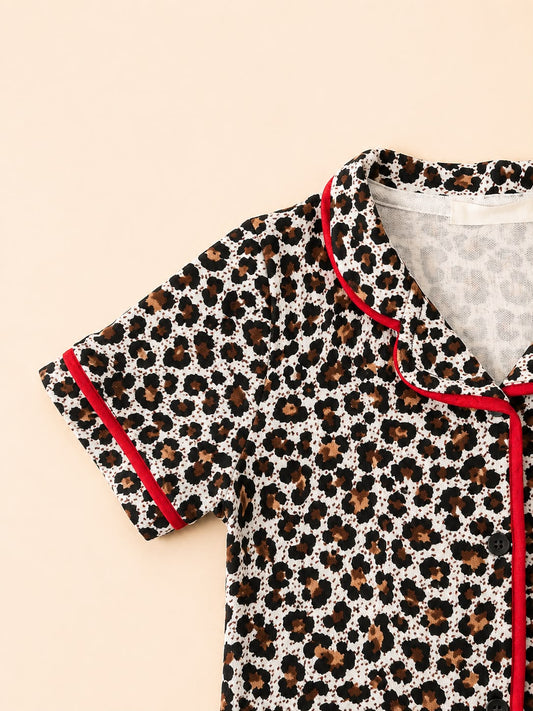 Leopar Biyeli Magnus Pijama Takım
