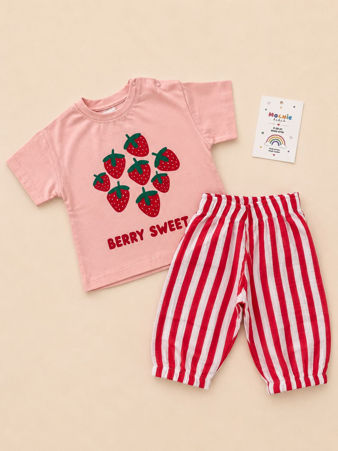 Berry Sweet Müslin Pantolonlu Amélie Takım