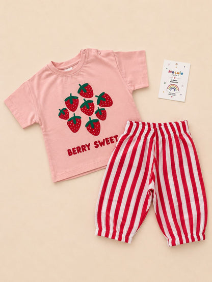 Berry Sweet Müslin Pantolonlu Amélie Takım