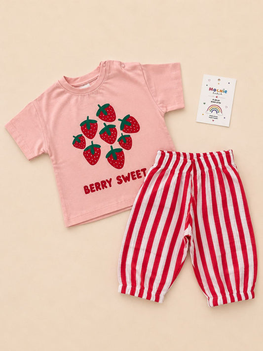 Berry Sweet Müslin Pantolonlu Amélie Takım